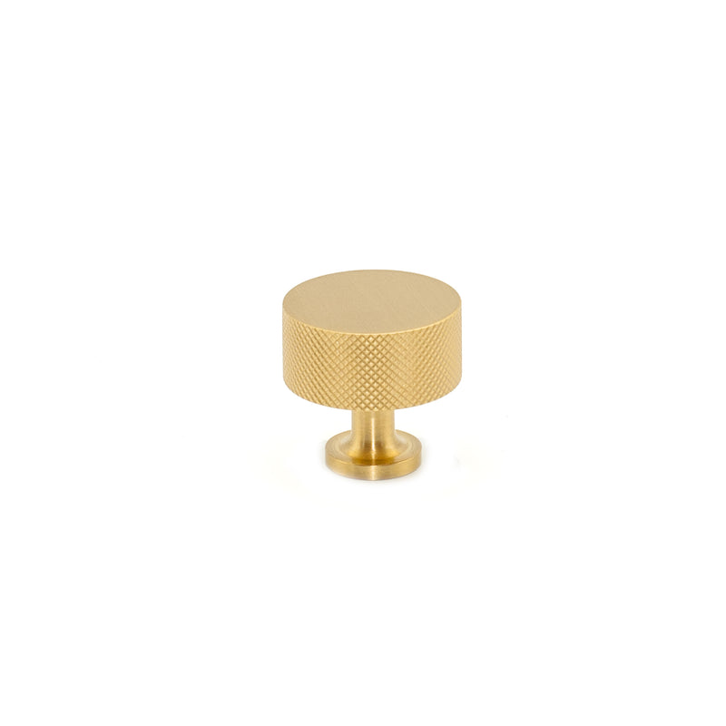 ART260 Satin Brass Knurled Cabinet Knob