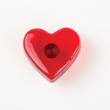 HEART CLEAR GLASS KNOB