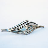 Swarovski Leaf  Bar Handle