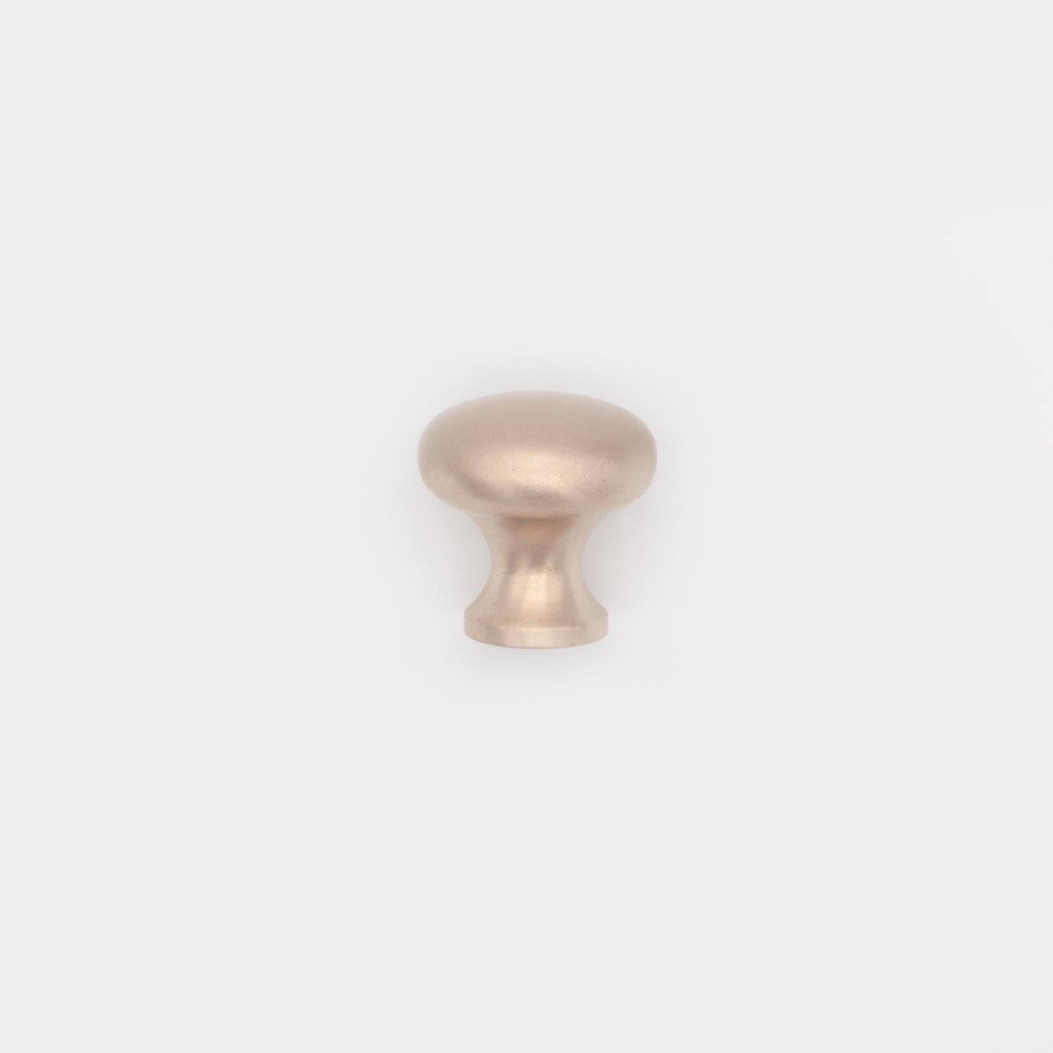 Plain Button Cabinet Knob Satin Brass