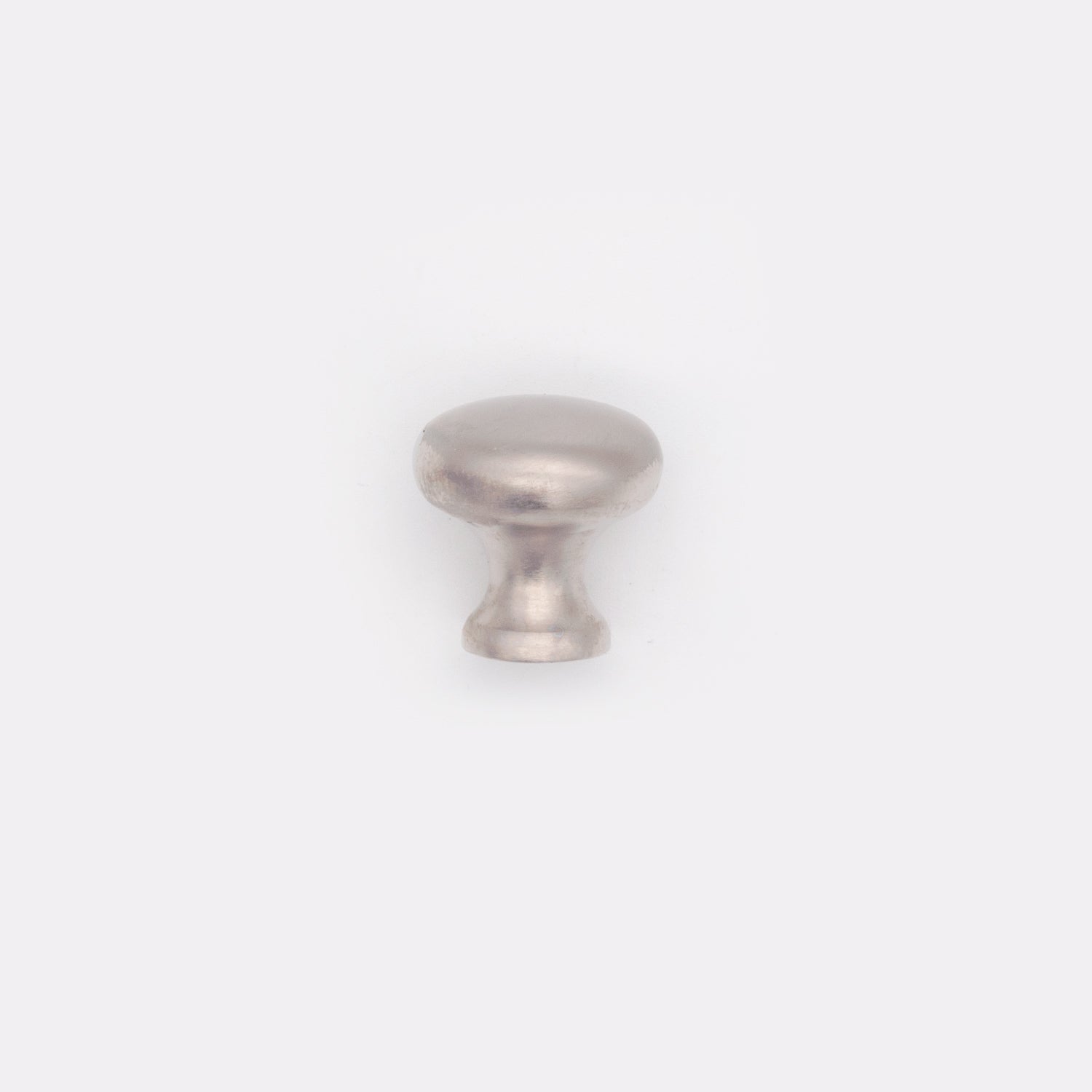 Plain Button Cabinet Knob Satin Nickel