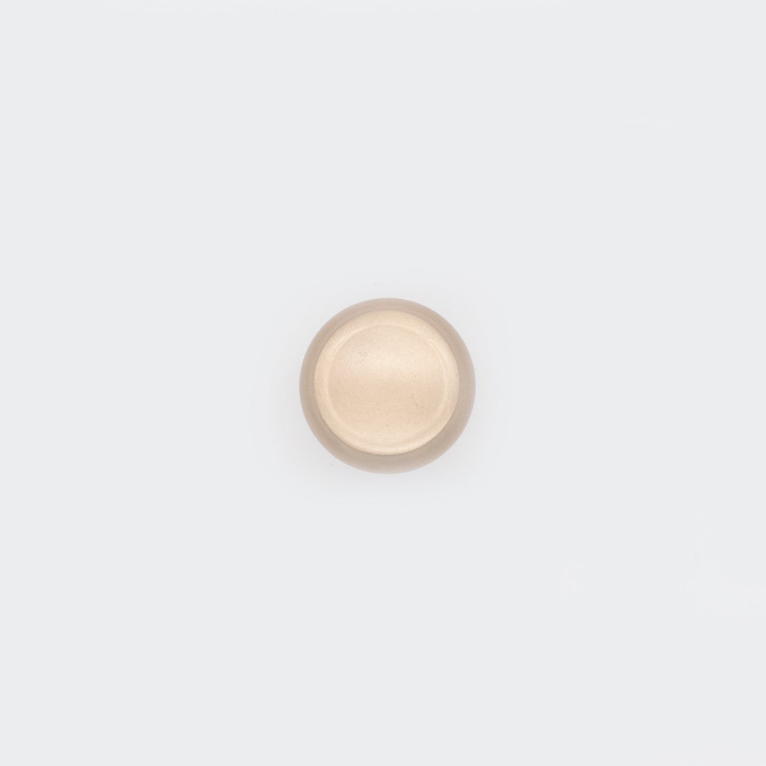 Decorative Button Cabinet Knob Satin Brass
