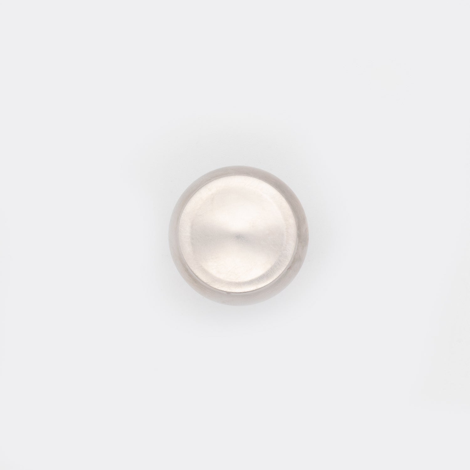 Decorative Button Cabinet Knob Satin Nickel