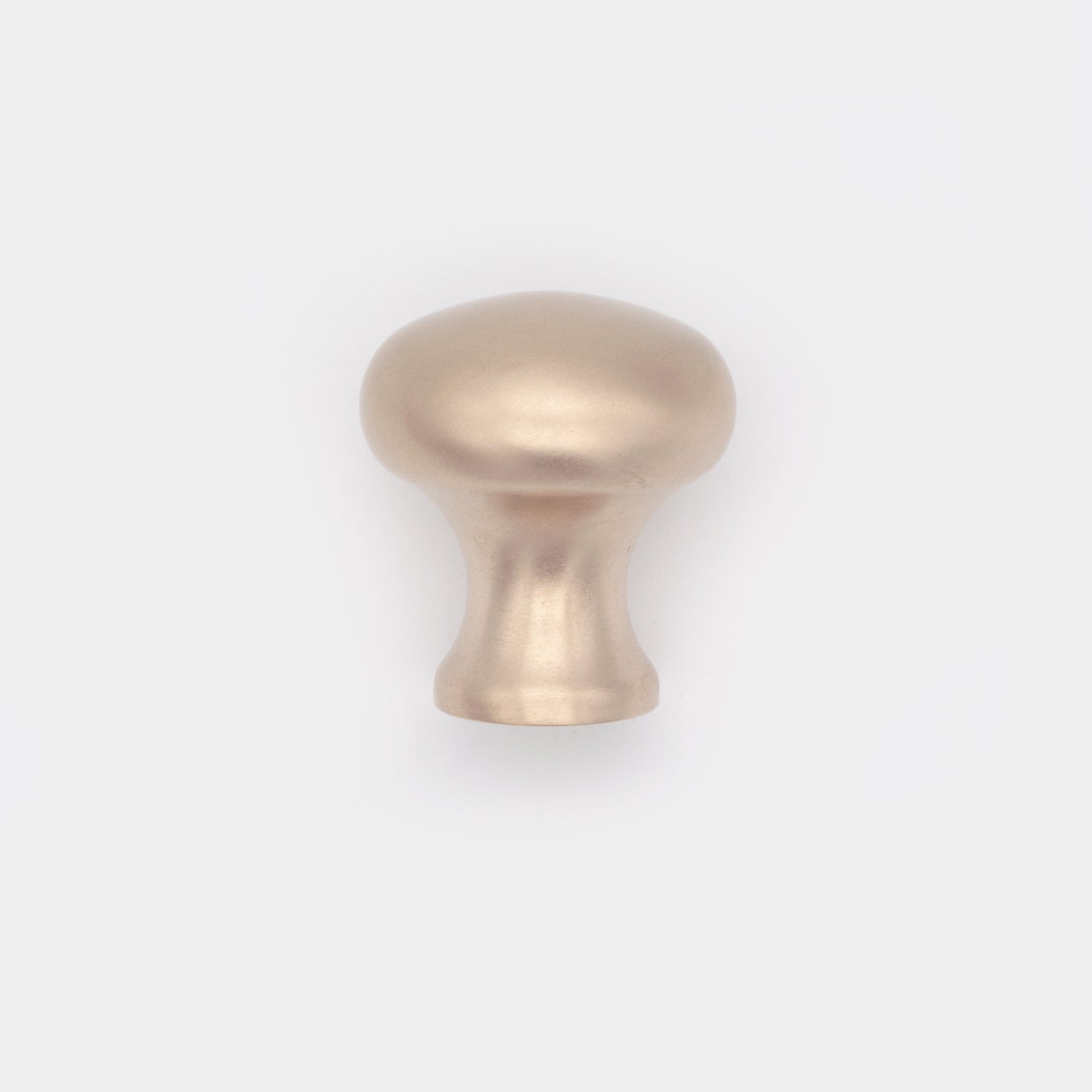 Plain Button Cabinet Knob Satin Brass