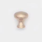 Plain Button Cabinet Knob Satin Brass