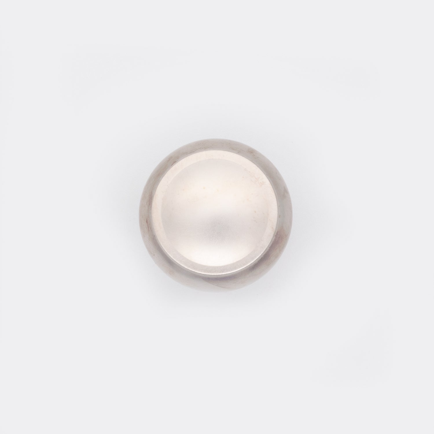 Decorative Button Cabinet Knob Satin Nickel