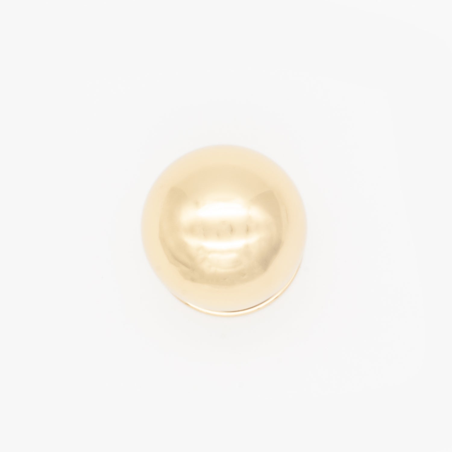 Globe Cabinet Knob Polished Brass
