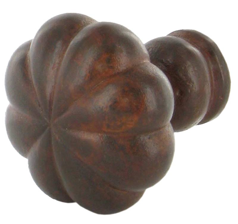 Mandarine Cupboard Knob Waxed Rusted Iron