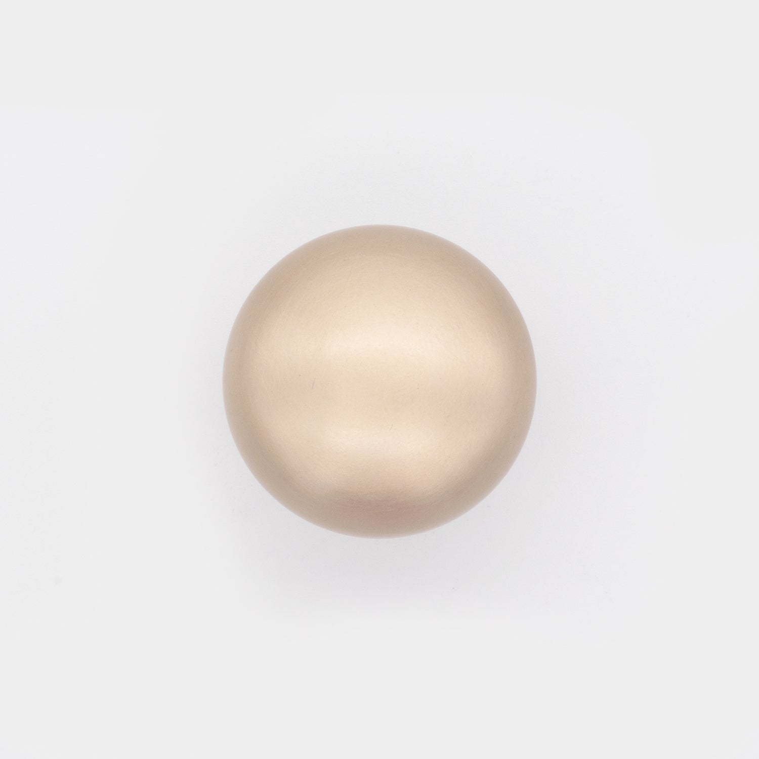 Plain Button Cabinet Knob Satin Brass