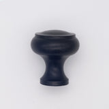 Decorative Button Cabinet Knob Black