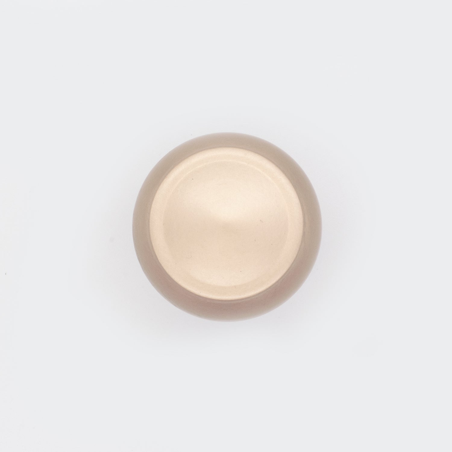 Decorative Button Cabinet Knob Satin Brass
