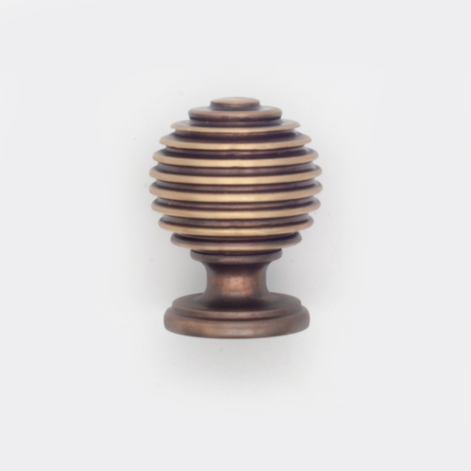 Beehive Cabinet Knob Antique Brass