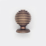 Beehive Cabinet Knob Antique Brass