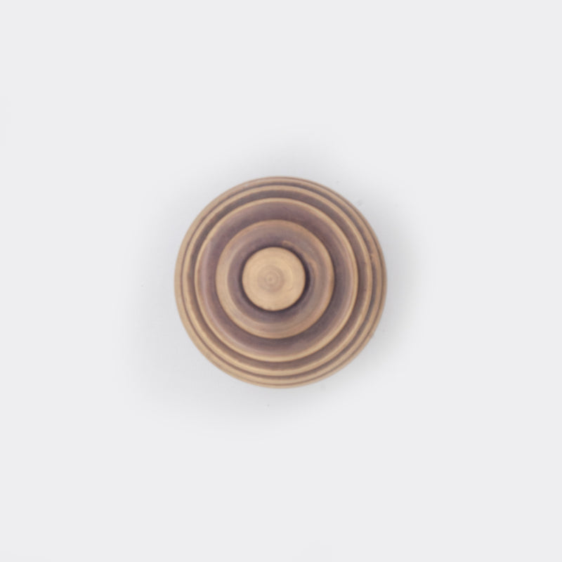 Beehive Cabinet Knob Antique Brass