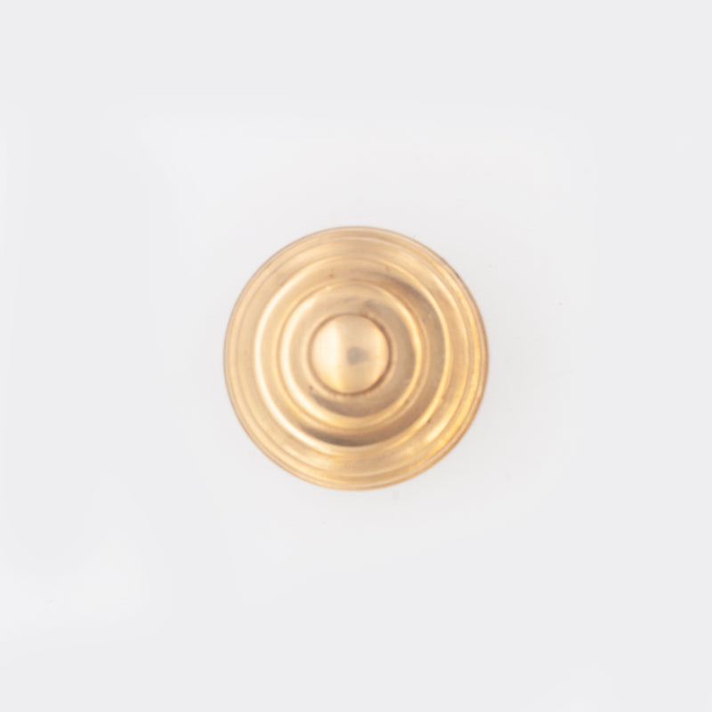Beehive Cabinet Knob Polished Brass