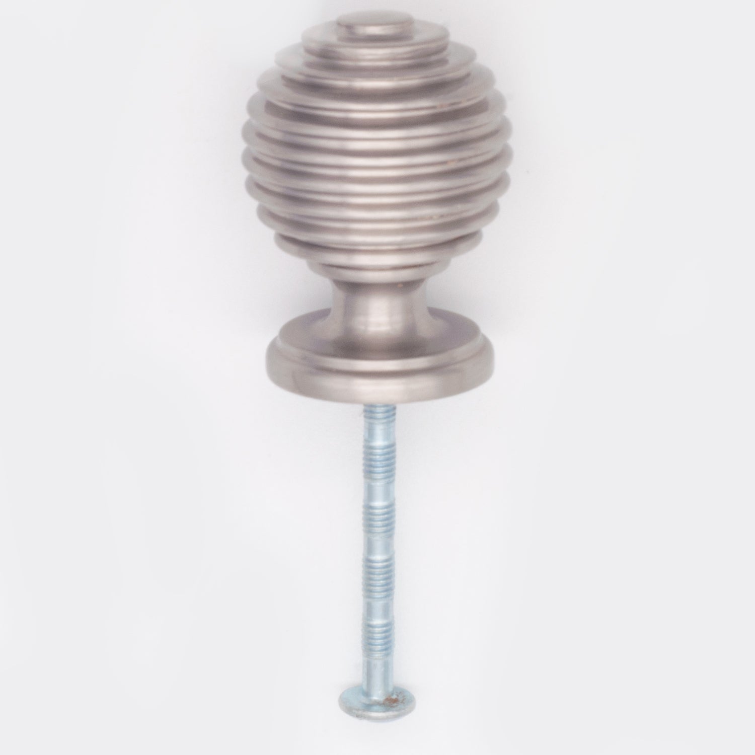 Beehive Cabinet Knob Satin Nickel