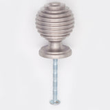 Beehive Cabinet Knob Satin Nickel