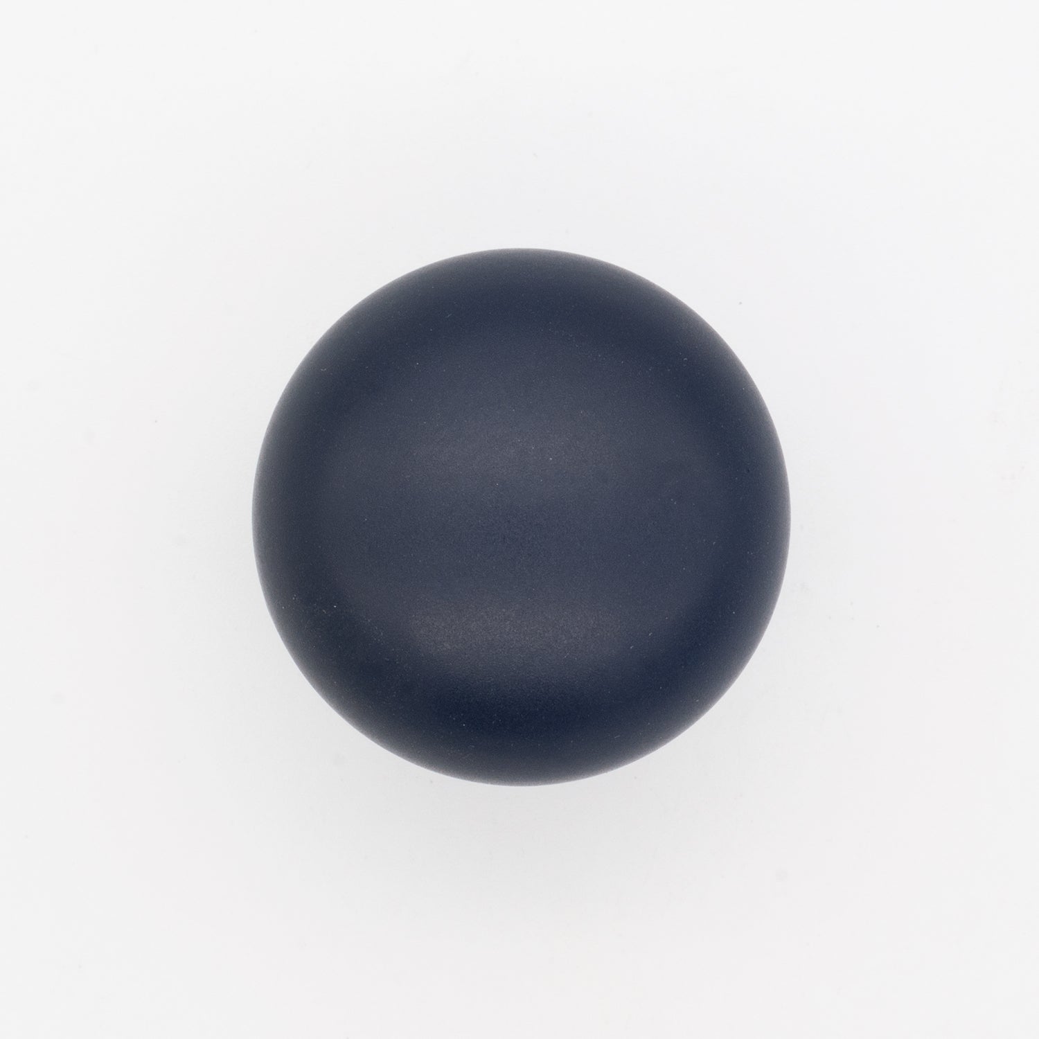 Plain Button Cabinet Knob Black