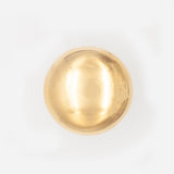 Plain Button Cabinet Knob Polished Brass