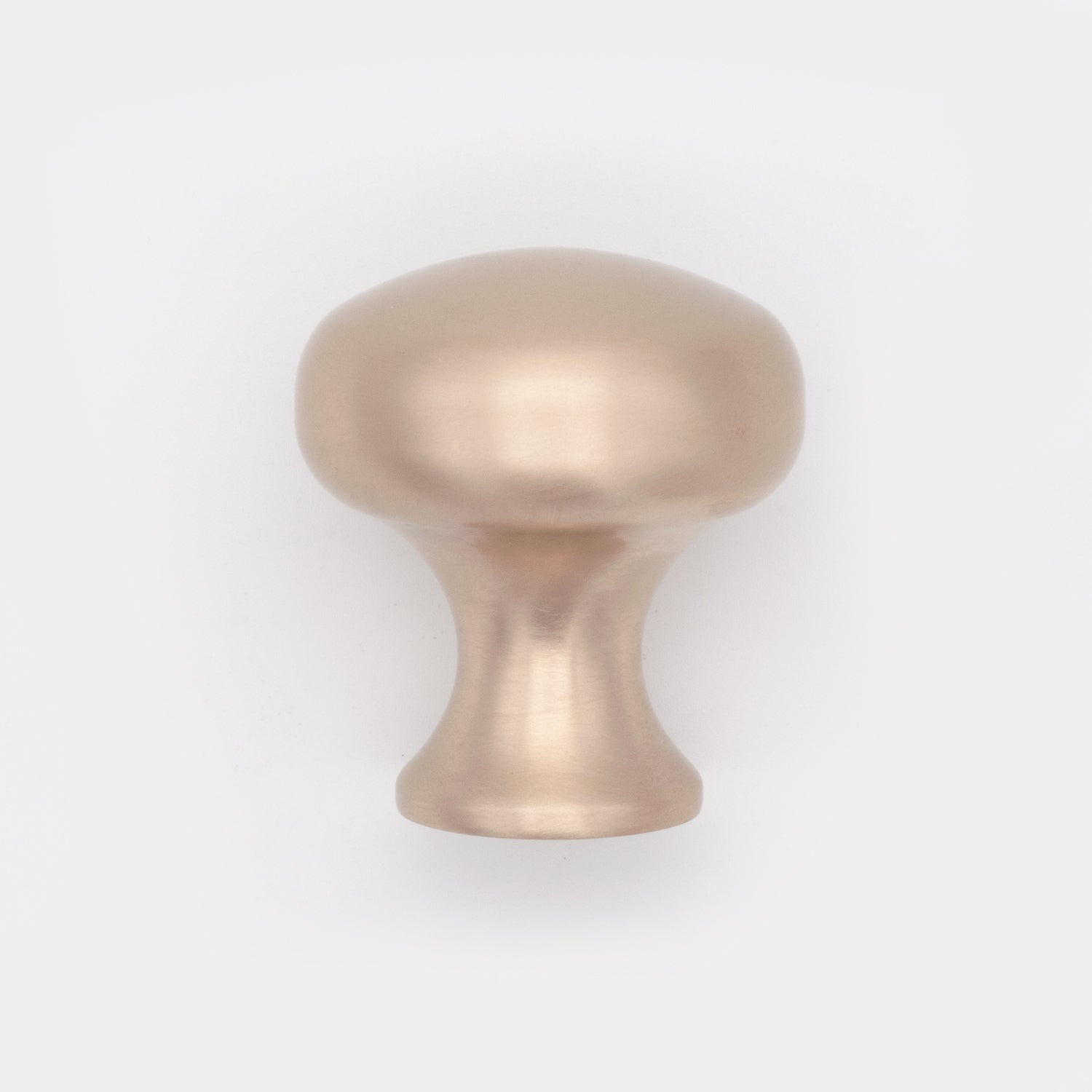 Plain Button Cabinet Knob Satin Brass