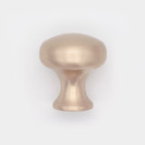 Plain Button Cabinet Knob Satin Brass
