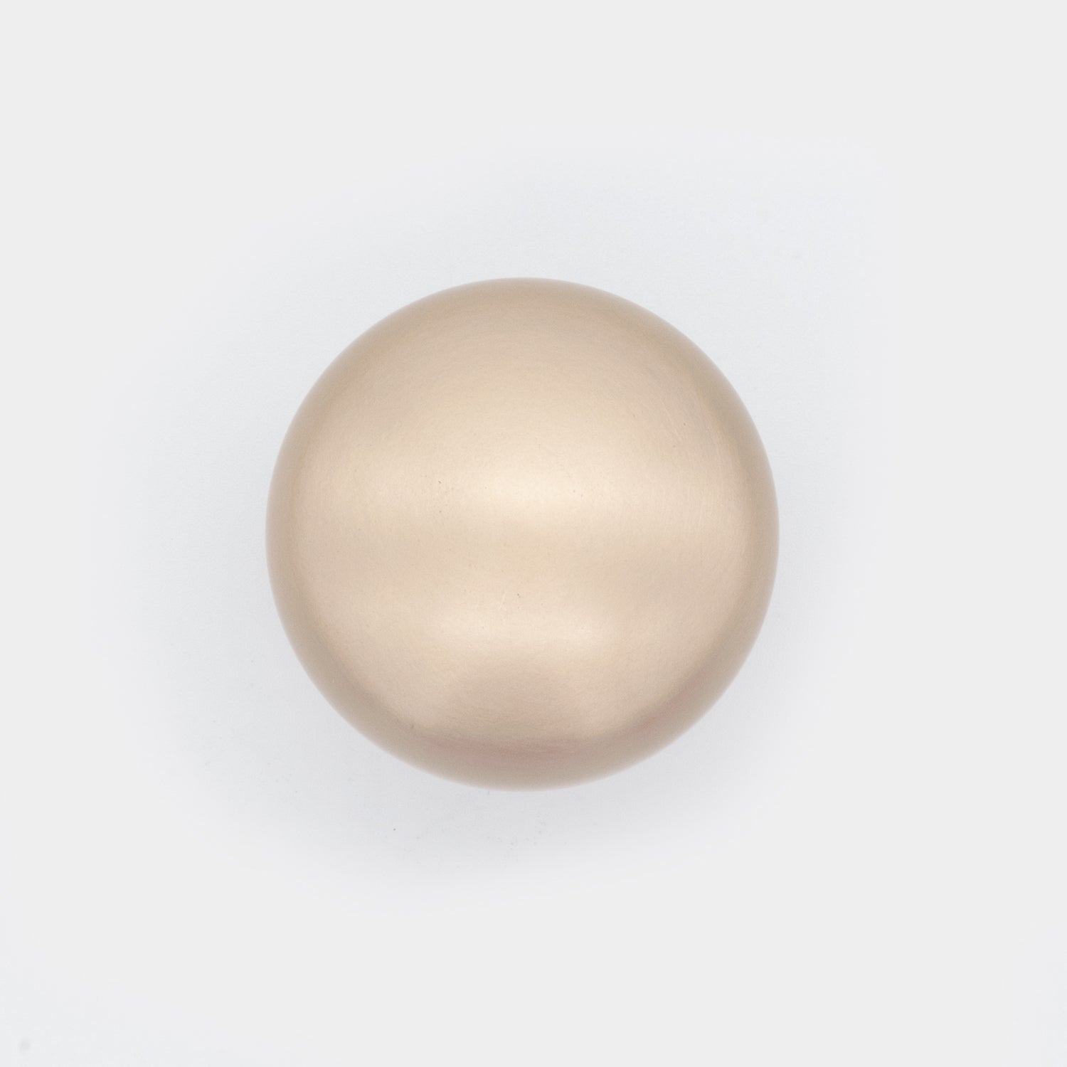 Plain Button Cabinet Knob Satin Brass
