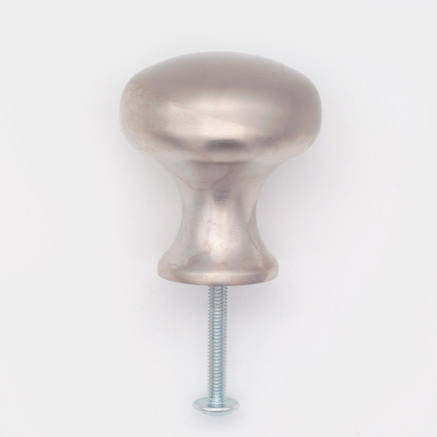 Plain Button Cabinet Knob Satin Nickel