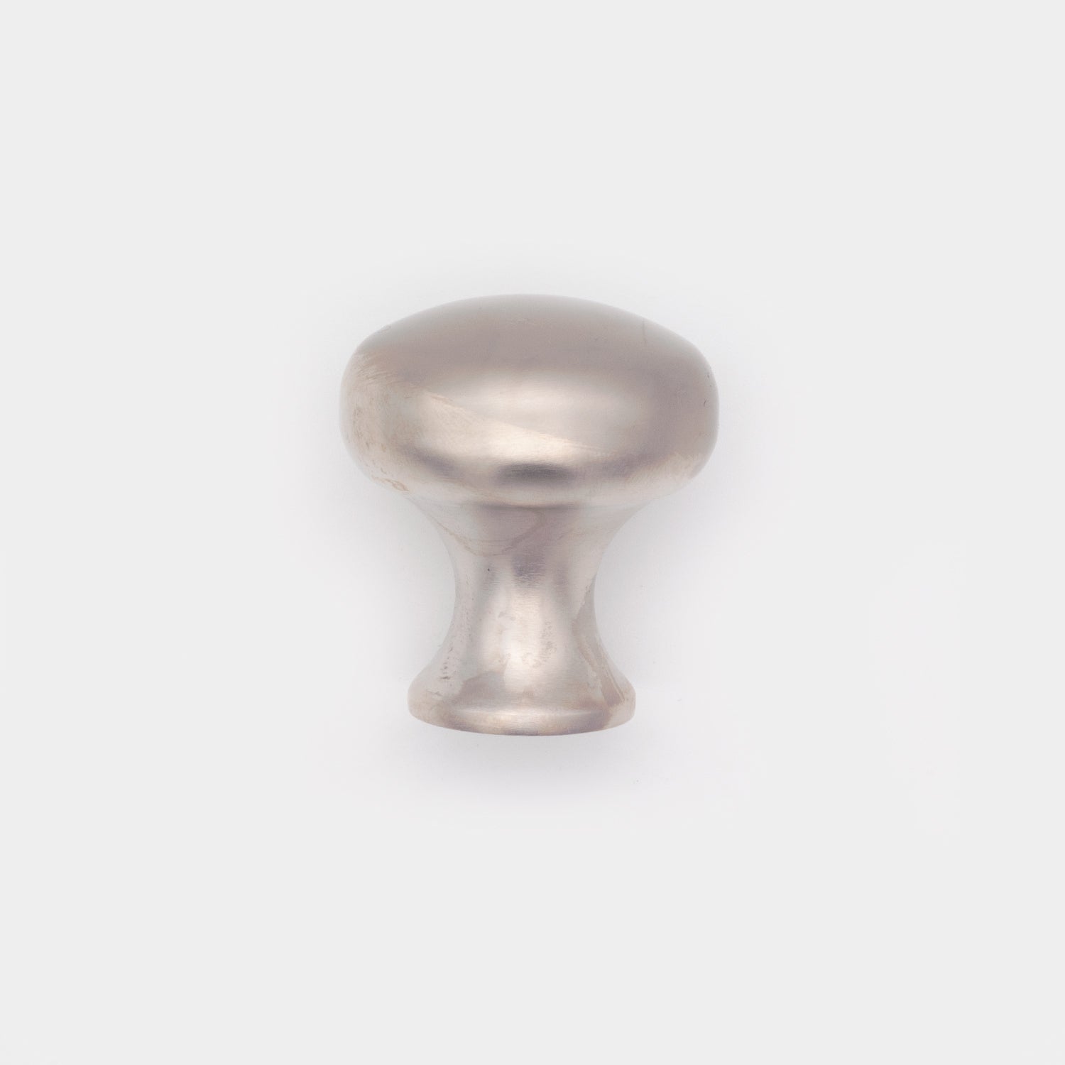 Plain Button Cabinet Knob Satin Nickel