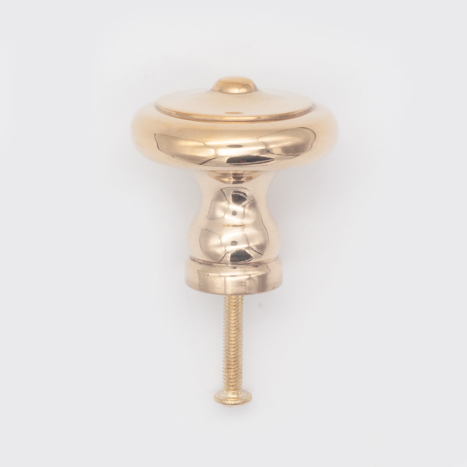 Cottage Cabinet Knob Polished Brass