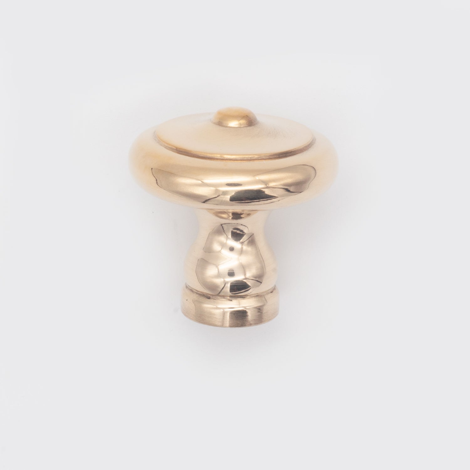 Cottage Cabinet Knob Polished Brass