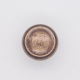 Decorative Button Cabinet Knob Antique Brass