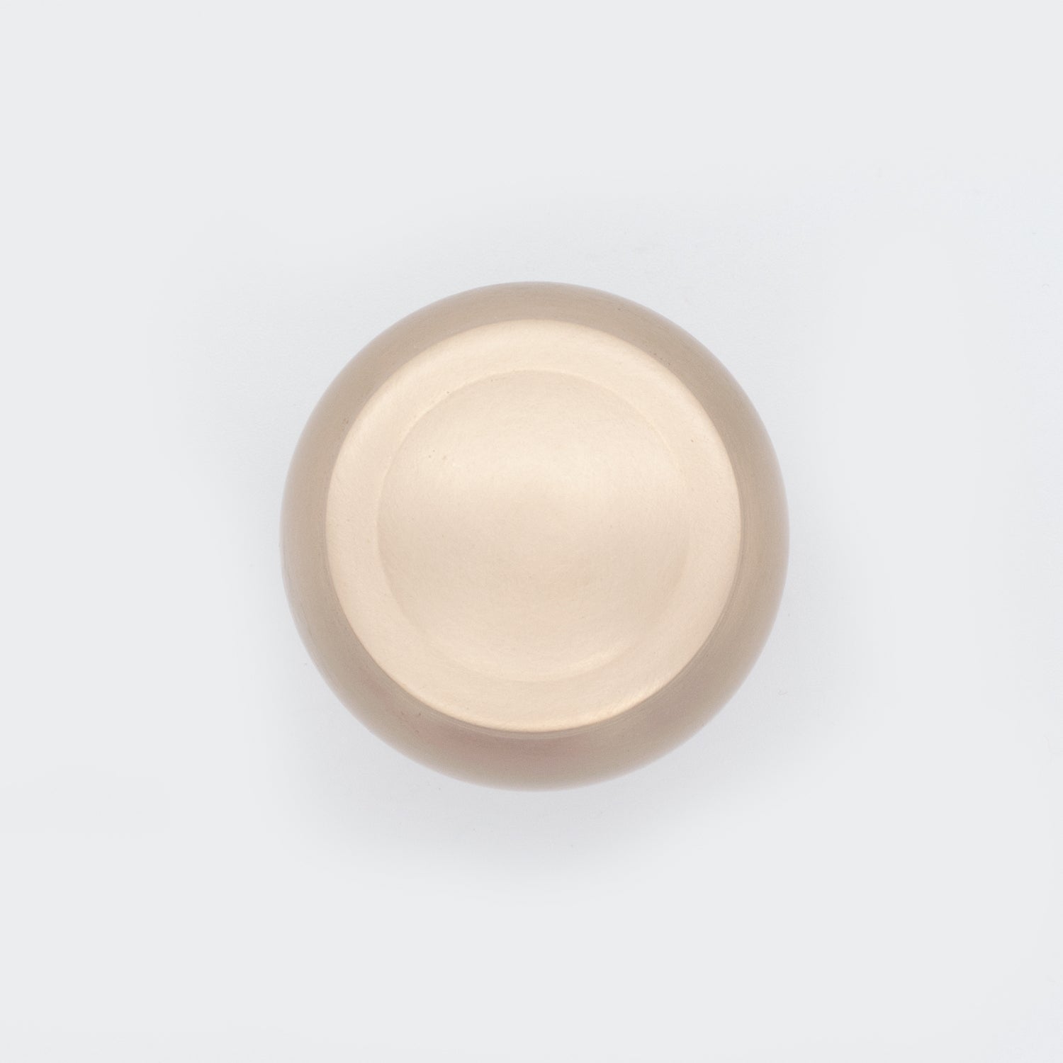 Decorative Button Cabinet Knob Satin Brass