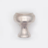 Decorative Button Cabinet Knob Satin Nickel