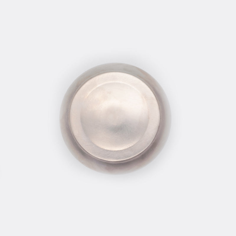Decorative Button Cabinet Knob Satin Nickel