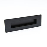 Flush Pull Inset Handle - Matt Black