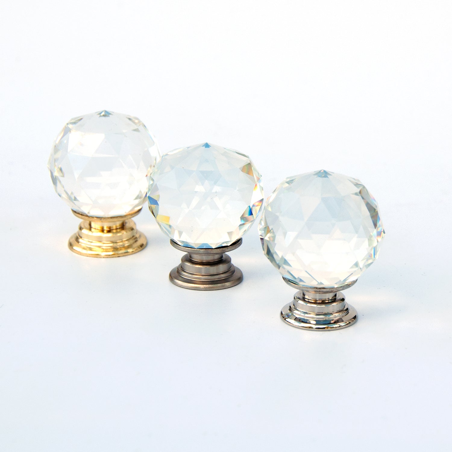 Cut Crystal Glass Knob