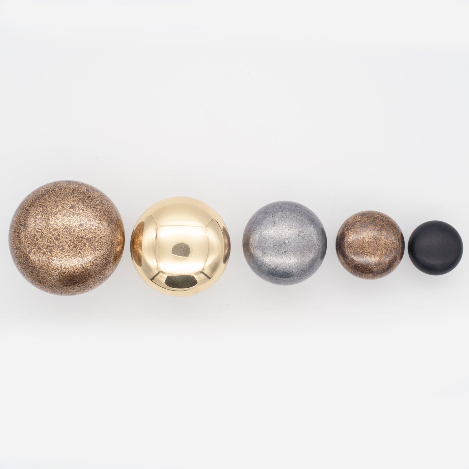 Plain Button Cabinet Knob Polished Brass