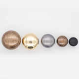 Plain Button Cabinet Knob Polished Brass