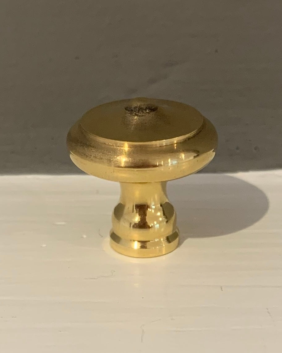 Cottage Cabinet Knob Polished Brass