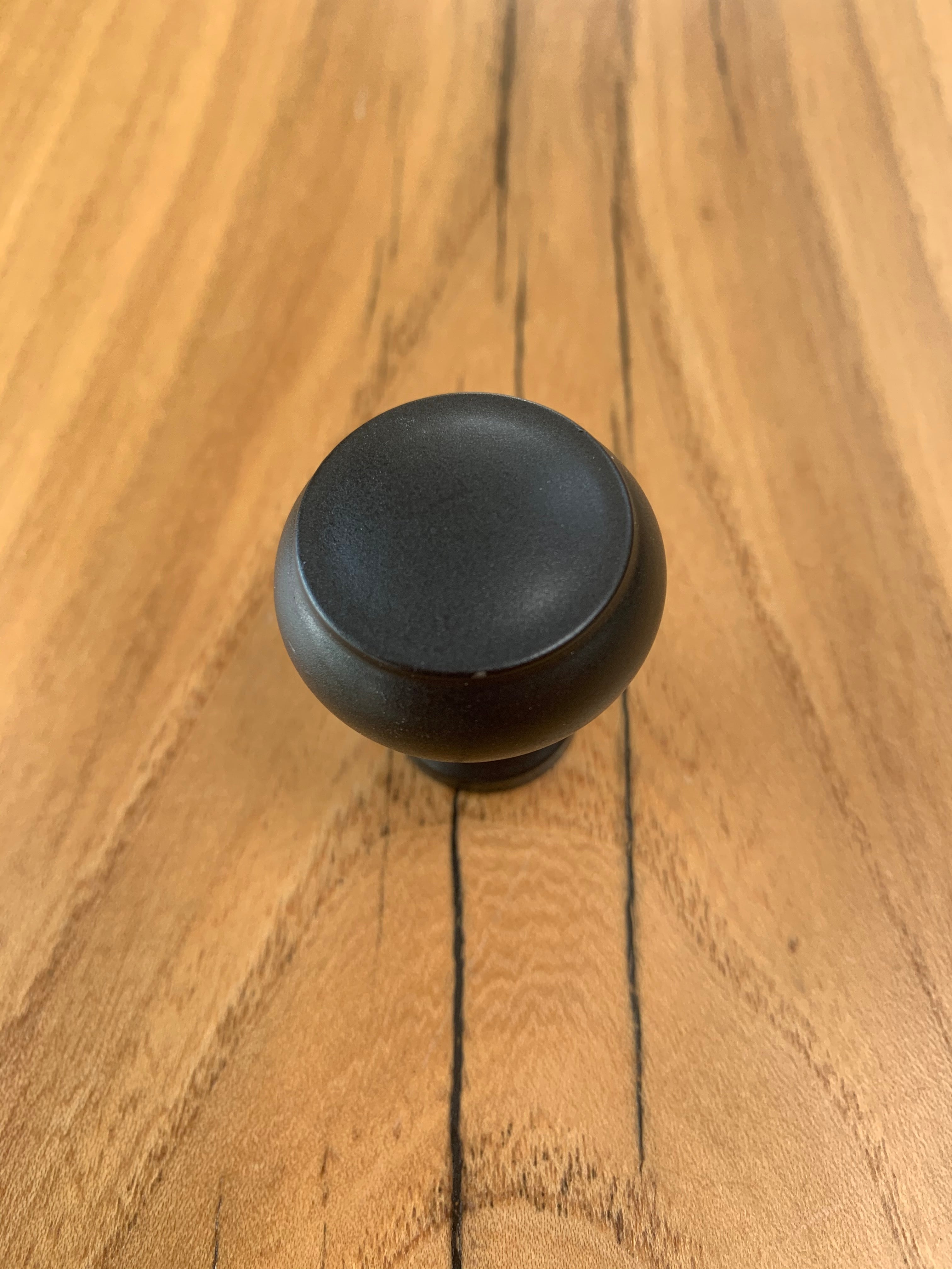 Decorative Button Cabinet Knob Black