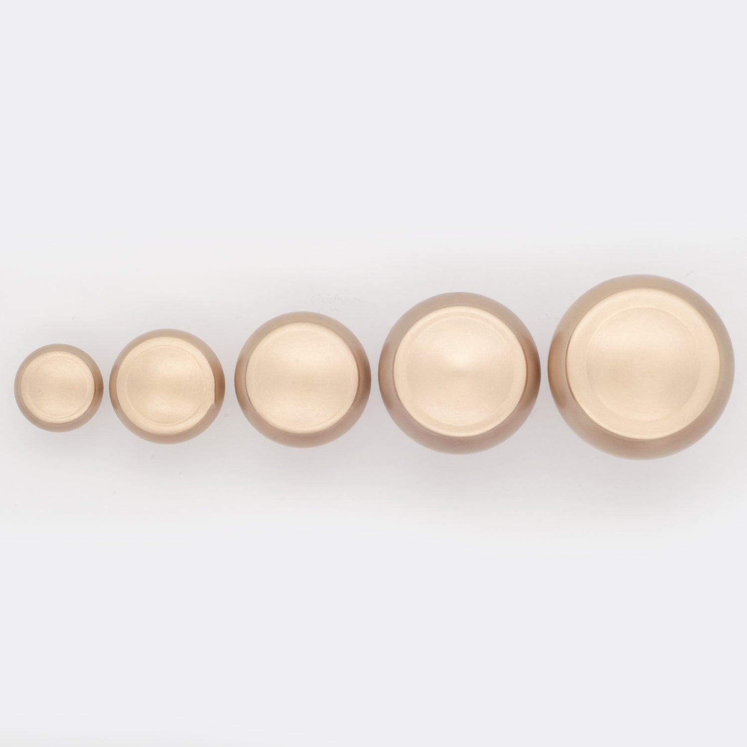 Decorative Button Cabinet Knob Satin Brass