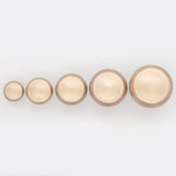 Decorative Button Cabinet Knob Satin Brass