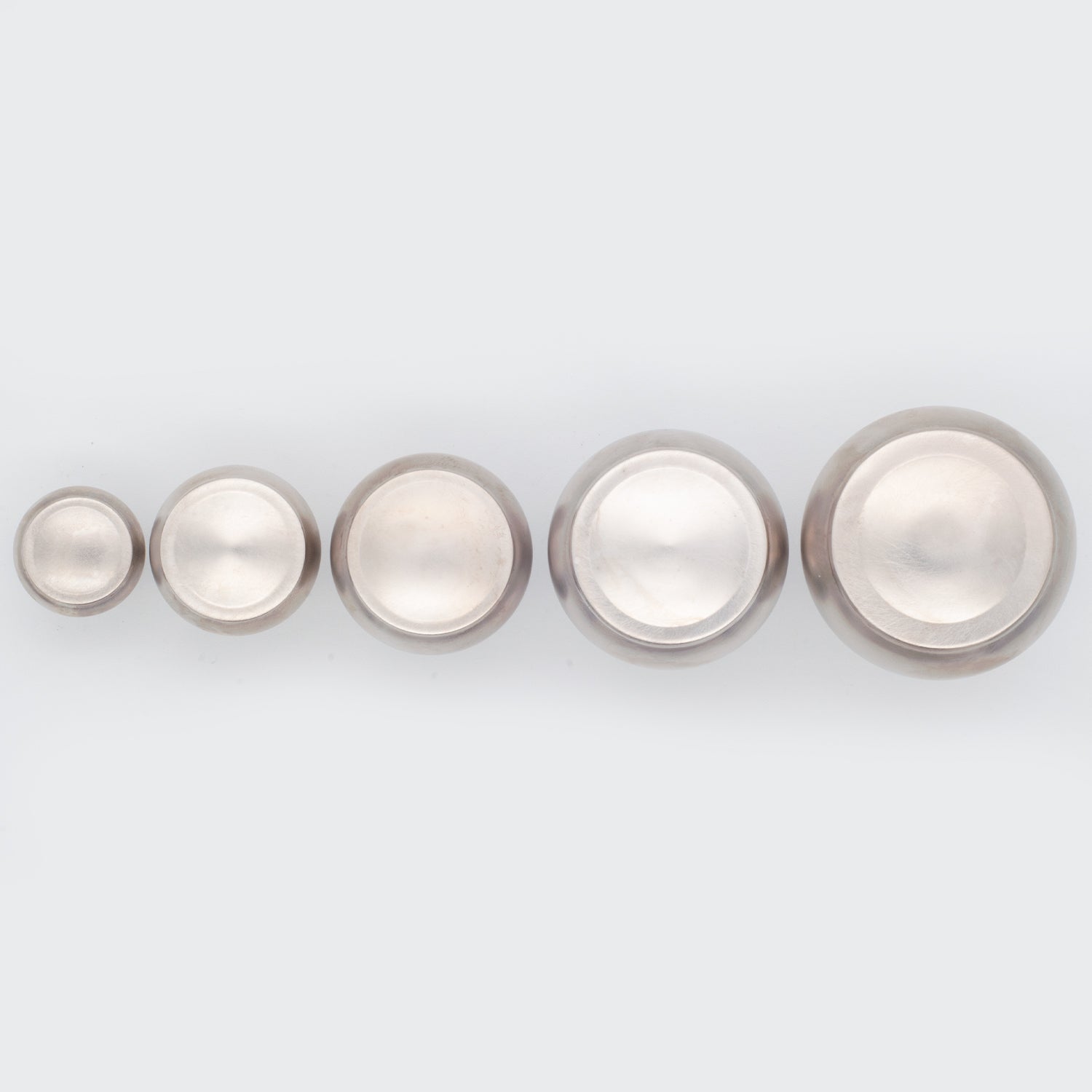 Decorative Button Cabinet Knob Satin Nickel