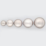 Decorative Button Cabinet Knob Satin Nickel