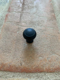 Decorative Button Cabinet Knob Black