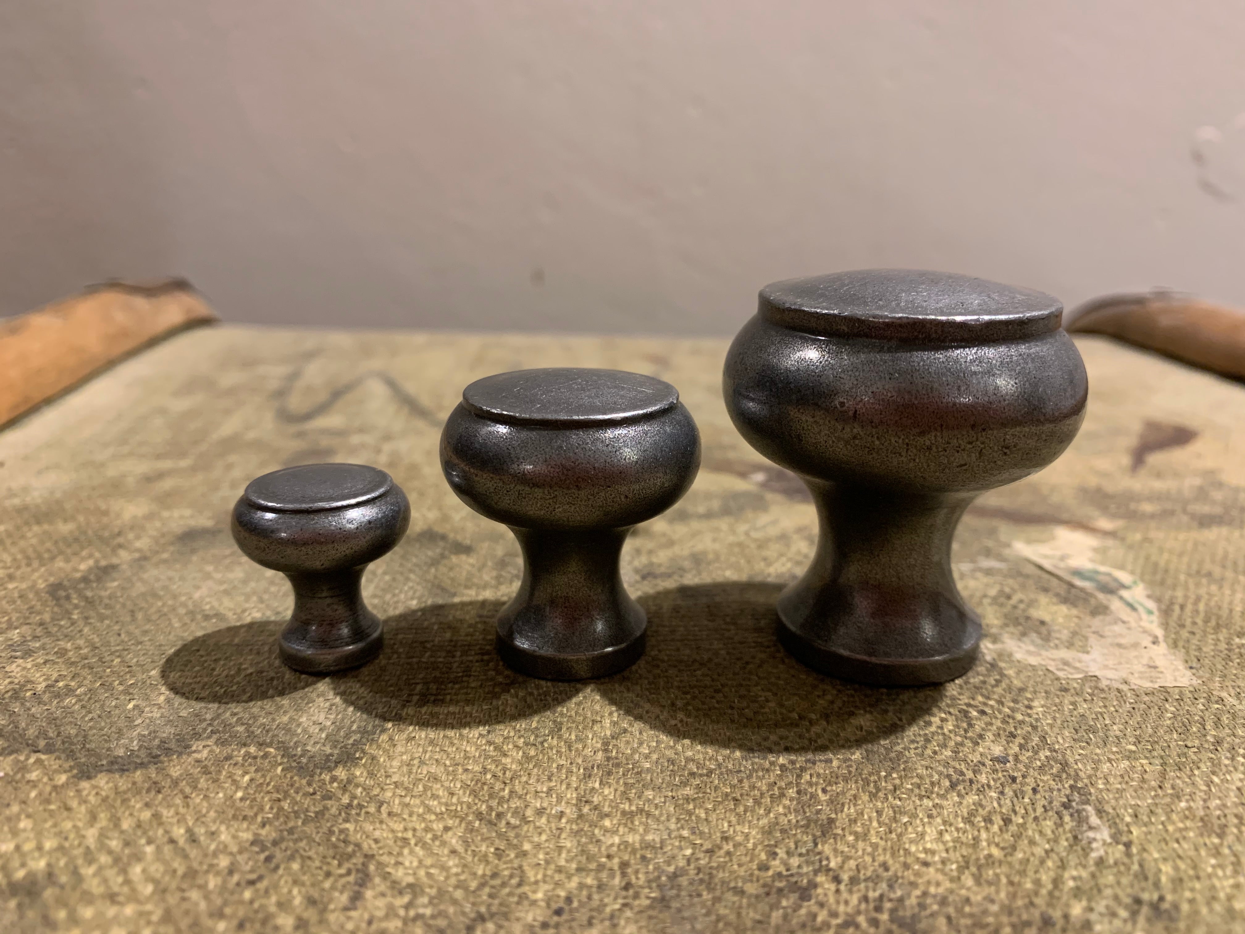 Decorative Button Cabinet Knob Patine