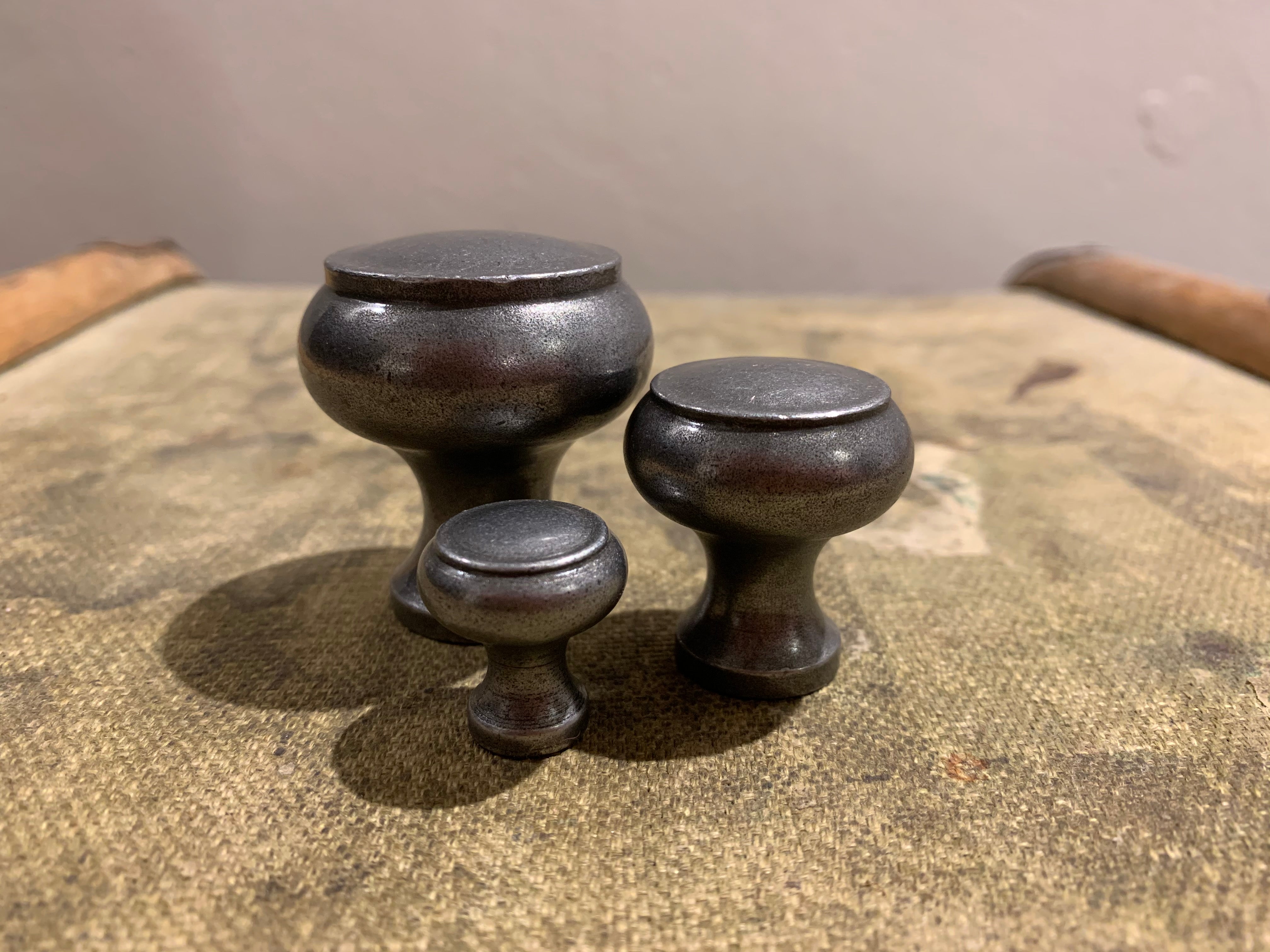 Decorative Button Cabinet Knob Patine