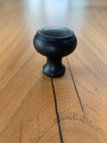 Decorative Button Cabinet Knob Black