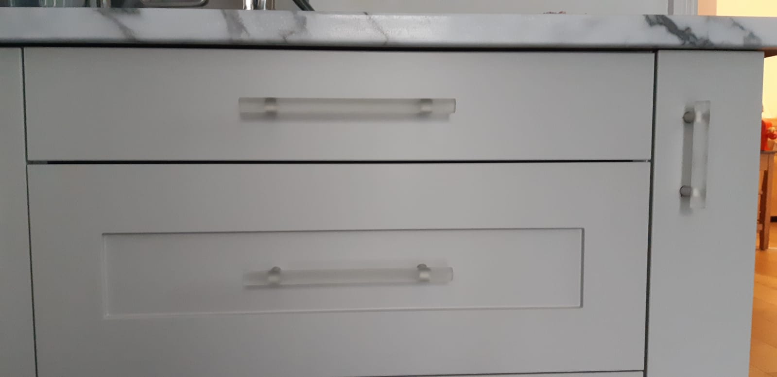 Frosted Glass Bar Handle