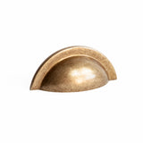 Plain Cup Pull Antique Brass